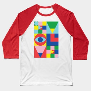 Evolve - Abstract Typography Baseball T-Shirt